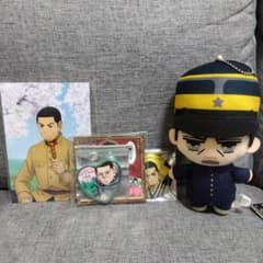 ゴールデンカムイ 月島軍曹 ぬいぐるみ 缶バッジ ポストカード4種