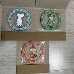 플랫 가샤폰 MOOMIN 클리어 고무 코스터 무민