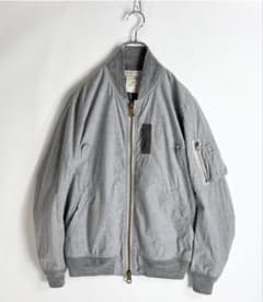 REMI RELIEF 日本製 Wフェイス コットンタイプライター MA-1 REMI RELIEF 日本製 Wフェイス コットンタイプライター MA-1 - メルカリ