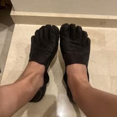 Vibram FiveFingers 黒 レザー 24.5cm