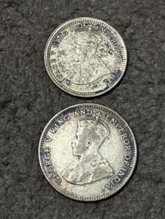 海峡植民地 1926年 5セント銀貨 10セント銀貨 2枚セット - メルカリ