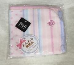 POLO タオルハンカチ ピンク ストライプのサムネイル