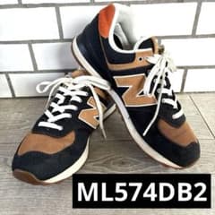 Thumbnail of 希少 NB 574スニーカー ブラック /ブラウン(27.5cm) デニム生地