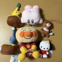 ぬいぐるみ、マスコットまとめ売り　アンパンマン　カービィ　ピクミン　ポチャッコ他