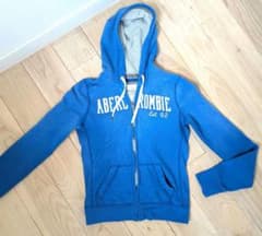 Abercrombie & Fitch 青 ジップアップパーカーのサムネイル