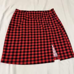 SHEIN チェック柄タイトスカート XSのサムネイル