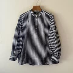ストライプ ハイネックシャツ Fサイズ - メルカリ