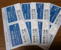 相鉄ホールディングス株主優待 　横浜ベイシェラトン宿泊 レストラン割引券　　8枚のサムネイル