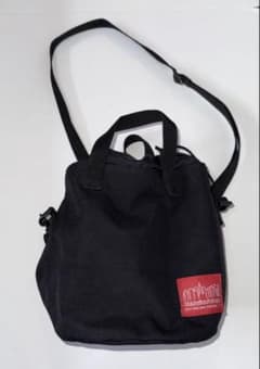 L*N様 ManhattanPortage 巾着型ショルダーバッグ　黒のサムネイル