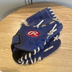 Rawlings キッズグローブ 青 スエード　オールラウンド用のサムネイル
