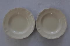 2枚セット　D・サルグミンヌ 花リムアイボリー25cm 2枚セット D・サルグミンヌ 花リムアイボリー25cm - メルカリ