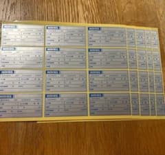 WAKO'S オイル交換ステッカー 12枚×5シート - メルカリ