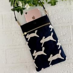 4448.4449.4450*エルモさま専用 ミナペルホネン スマホバッグ 再販】 ミナペルホネン スマホポーチ うさぎ minaperhonen - メルカリ