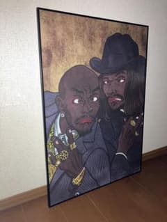 ☆完売商品！APPLEBUM 2PAC スヌープドッグ 浮世絵 ポスター 額付