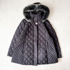 極美品✨《バルマン》キルティングダウンコート ブルーフォックス