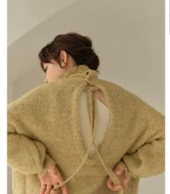 Eaphi back hollow ribbon knitのサムネイル