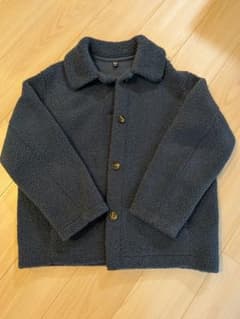 UNIQLO ユニクロ ボアジャケット ネイビー L　レディースのサムネイル