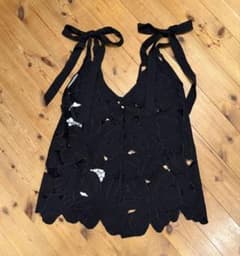 新品[venit]レースキャミブラウス Black - メルカリ