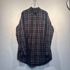 ALLAROUND チェック柄 長袖ロングシャツ グレー系のサムネイル
