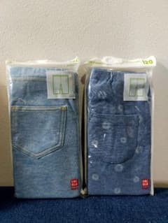 ⑥ 新品 UNIQLO BABY レギンス 120cm 2枚 ユニクロ ベビーのサムネイル