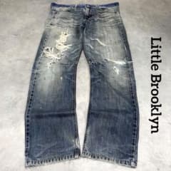 Little Brooklyn デニムW34ダメージ加工 グランジ Y2K - メルカリ