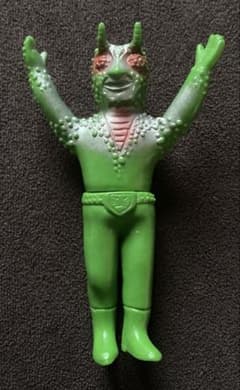 希少 旧バンダイ 死神カメレオン ソフビ 仮面ライダー 当時物 石森プロ