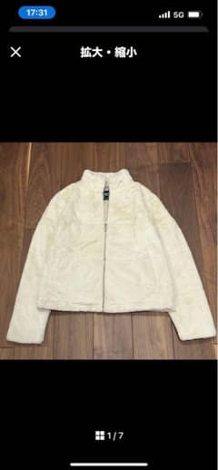 ZARA ホワイトファーコート Mサイズのサムネイル
