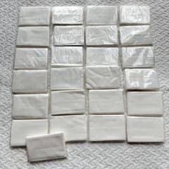 【ポケットティッシュ】 無地 ホワイト 25個セットのサムネイル