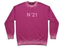 ヌメロヴェントゥーノ N°21 ロゴ スウェット トレーナー ワイン S