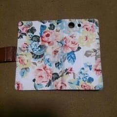 Xperia Z3compact ケース 花柄 手帳のサムネイル