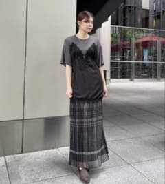 Ameri vintage MEDI STRAIN CHECK SKIRT - メルカリ