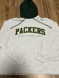 PACKERS NFL フード付きパーカー フーディー　グレー　早い者勝ちのサムネイル