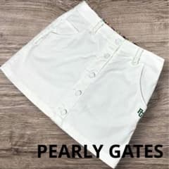 PEARLY GATES（パーリーゲイツ） 89 前ボタン スカート ホワイトS