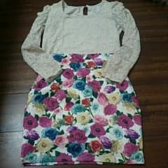 エモダ花柄スカートのサムネイル