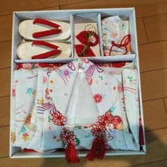 七五三 被布セット 3歳用 着物 草履 巾着のサムネイル