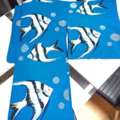 エンゼルフィッシュとグッピーの浴衣と、半幅帯のセット✳︎単品でのご購入も可能です m16666344312_1.jpg?1772716731