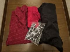 コストモ製刀剣乱舞加州清光内番Lコスプレ衣装、下駄、足袋、ウィッグセットのサムネイル