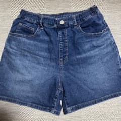 UNIQLO KIDS デニムハーフパンツ 160のサムネイル