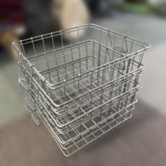 学校給食 業務用ステンレスカゴ 3セット【中古品】 レトロ - メルカリ