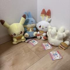 ポケピース ぬいぐるみ おいしいじかん～ピカチュウ・ゴンベ・ヒバニー