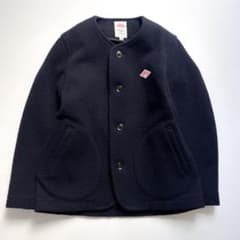 ダントン ウールモッサ ノーカラージャケット ネイビー 34 - メルカリ