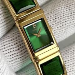 付属品完備】 SEIKO ラサール バングルウォッチ ゴールド グリーン 緑 