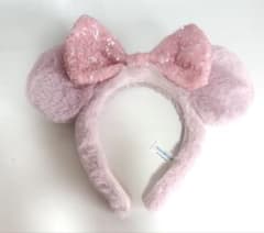 ディズニー カチューシャ ピンク ファー スパンコールのサムネイル