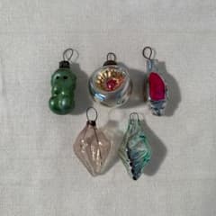 ソビエト ミニガラスオーナメント 5個セット ヴィンテージ - メルカリ