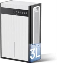 新品未使用】ハイブリッド式除湿機 3L 睡眠 静音 ライト 20畳 30畳 