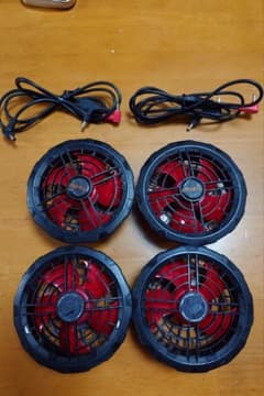 COVELL 空調服 ファン 4個セット ケーブル付き[動作確認済み]のサムネイル