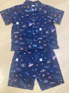 graniph 海洋生物プリント 半袖シャツ・ショートパンツセット 140のサムネイル