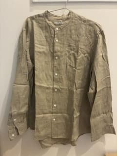 JOURNAL STANDARD バンドカラーシャツ ストライプ ベージュのサムネイル