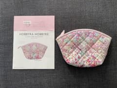 590）ホビーラホビーレ パッチワークポーチ リバティプリント完成品