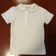 試着のみ 美品 マムエモア 半袖 ポロシャツ 白のサムネイル